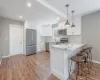 Renovated Kitchen with Quartz Countertops, GE Appliances Renovated Kitchen with Quartz Countertops, GE Appliances