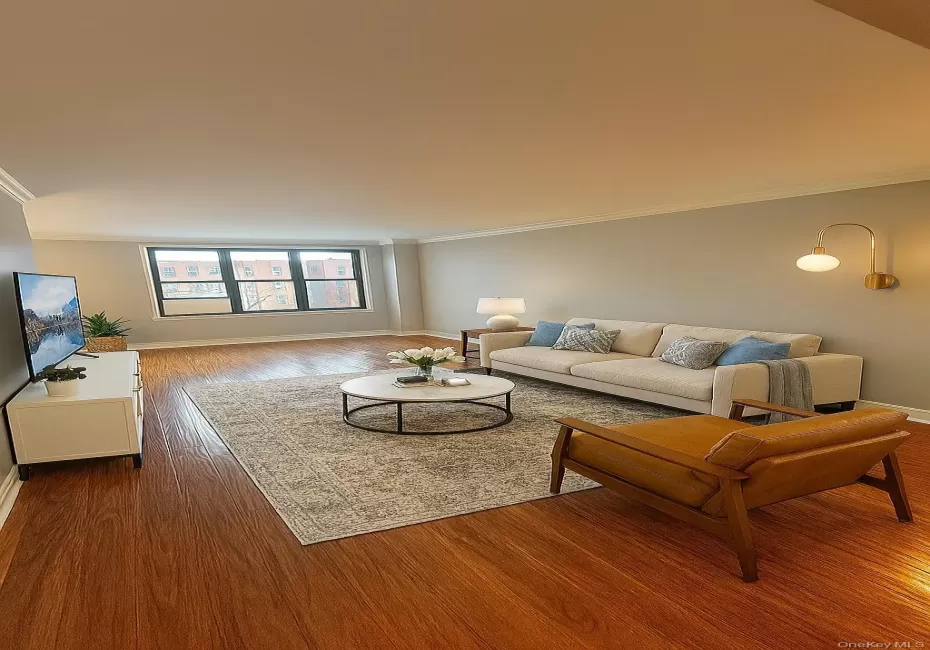 Virtually staged living room Virtually staged living room