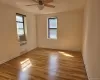 Spacious bedroom with windows. Spacious bedroom with windows.